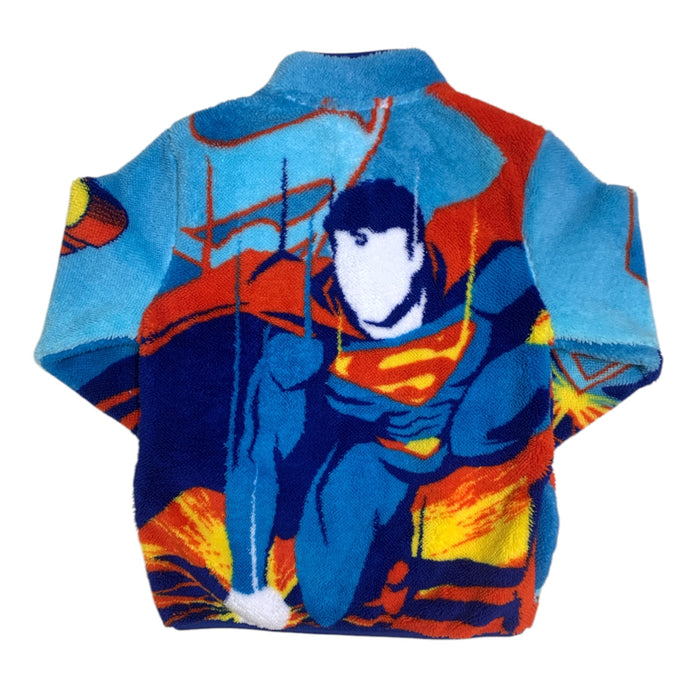 Licensed Character Boys Quarter Zip Sherpa Pullover with Side Seam Pockets