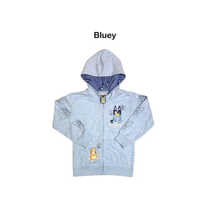 Licensed Character Girls Full Zip Hoodie with Pockets and Lined Hood