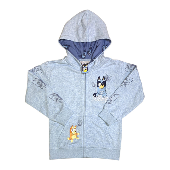 Licensed Character Girls Full Zip Hoodie with Pockets and Lined Hood