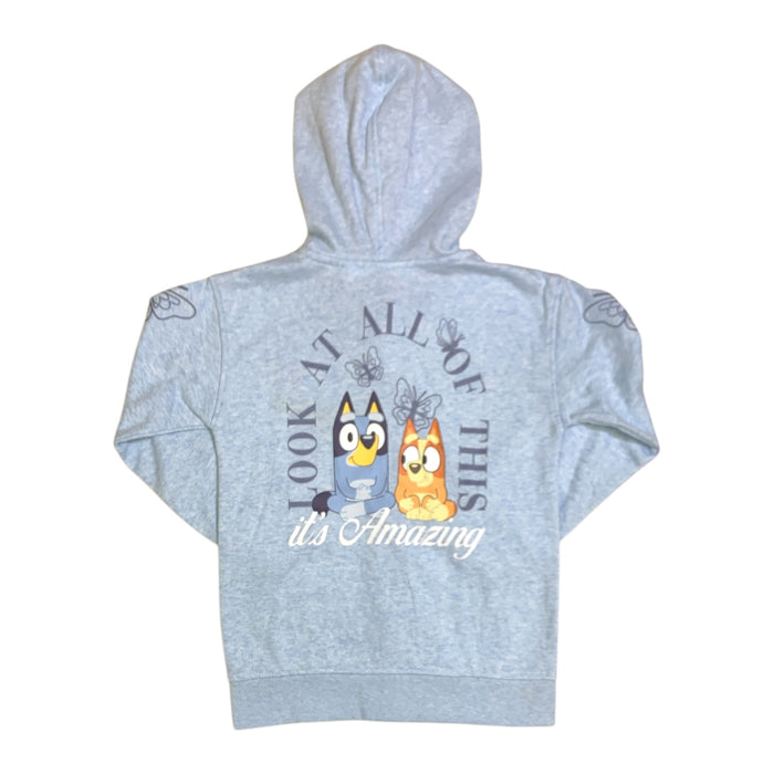 Licensed Character Girls Full Zip Hoodie with Pockets and Lined Hood