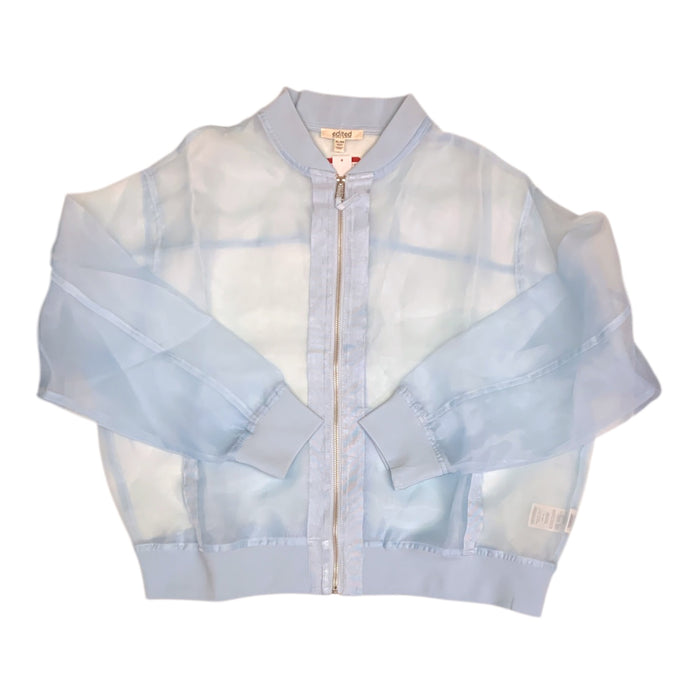 Edited by Remi Bader Women's Lightweight Sheer Bomber Jacket w/ Ribbed Trim