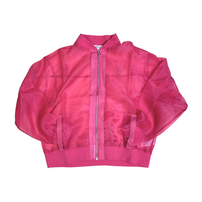 Edited by Remi Bader Women's Lightweight Sheer Bomber Jacket w/ Ribbed Trim
