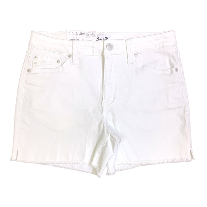 Seven7 Women's High Rise Relaxed Fit 5 Pocket Denim Weekend Short