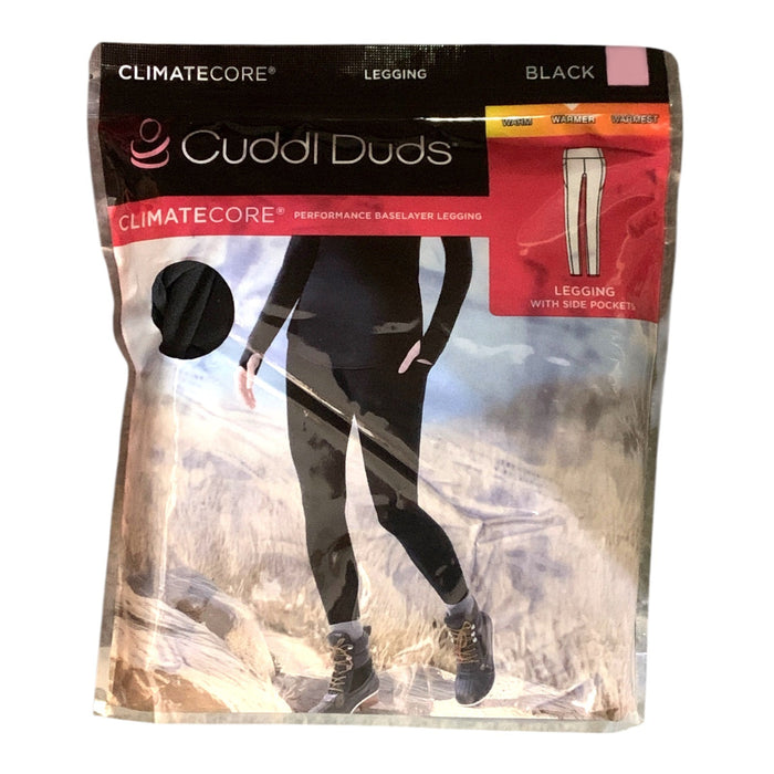 Cuddl Duds Women's ClimateCore Performance Baselayer Legging with Side Pockets