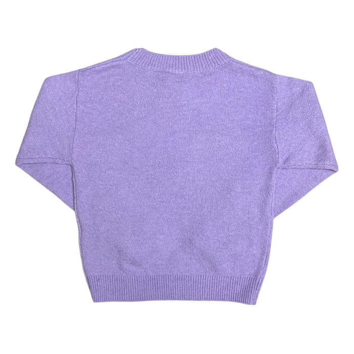 Zunie Girl Girls Halloween Themed Holiday Sweater, Long Sleeve, Eyelash Yarn