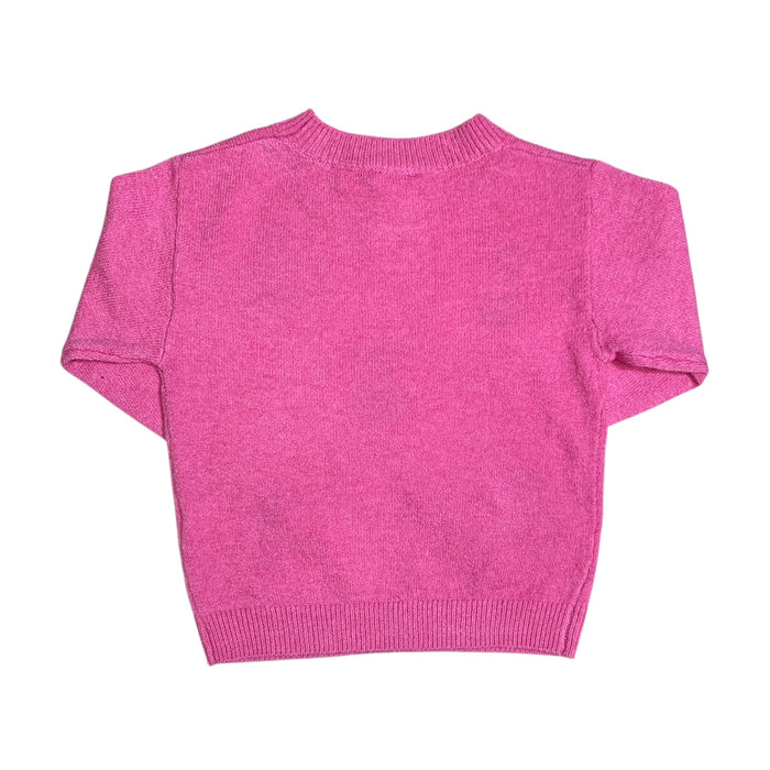 Zunie Girl Girls Halloween Themed Holiday Sweater, Long Sleeve, Eyelash Yarn