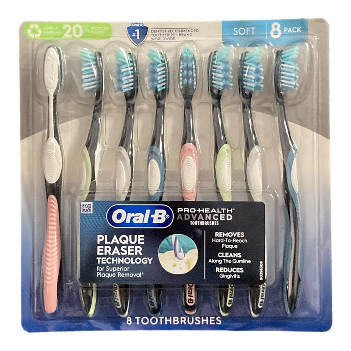 Oral-B ProHealth Advanced Manual Toothbrush 8 Count (Soft)