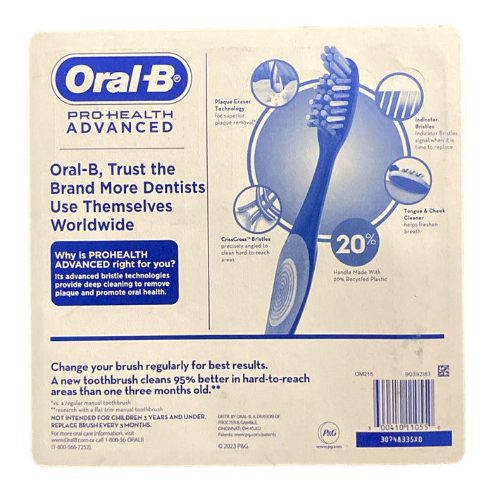 Oral-B ProHealth Advanced Manual Toothbrush 8 Count (Soft)