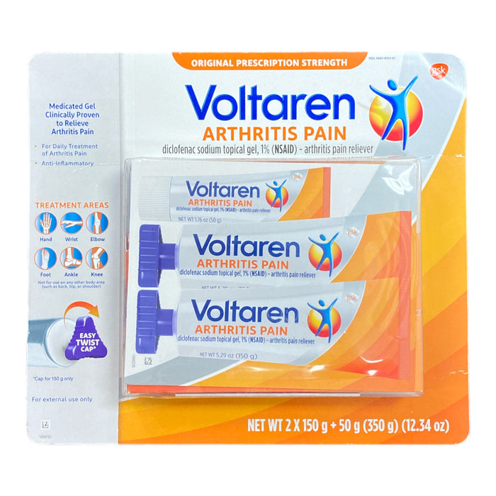Daily Use Topical Arthritis Pain Relief Gel (5.3 oz. 2 pk. + 1.7 oz.)