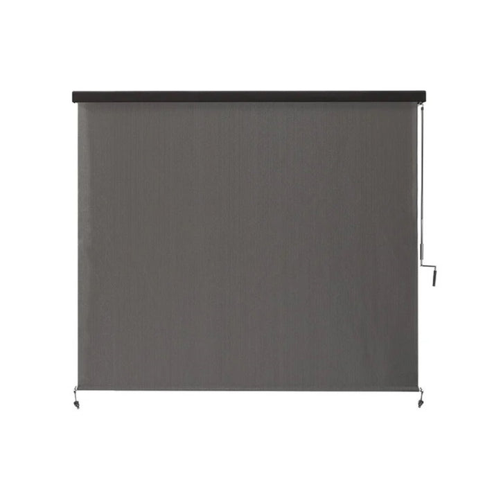 Coolaroo 96"x96" (8'x8') Outdoor Wand-Operated Roller Shade, Set of 6, (Pewter)