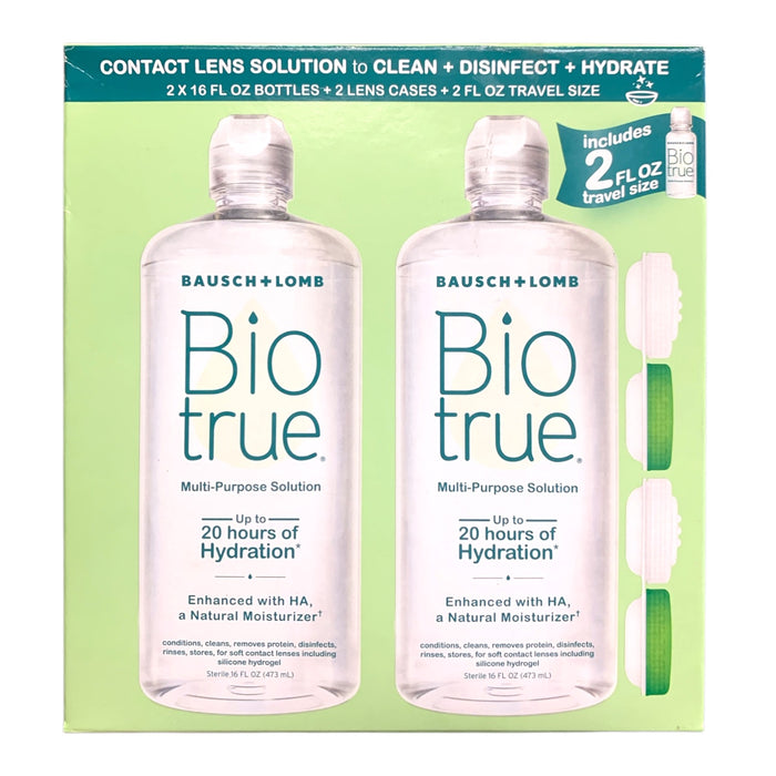 Bausch + Lomb Biotrue Multi-Purpose Soft Contact Solution (2 x 16 oz. & 2 Cases)