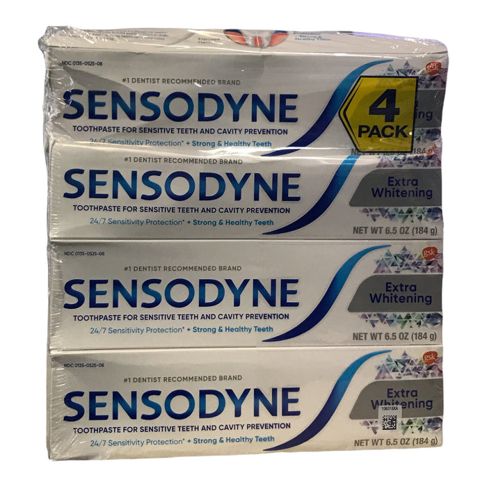 Sensodyne Extra Whitening Toothpaste (4 Count, 6.5oz Each)