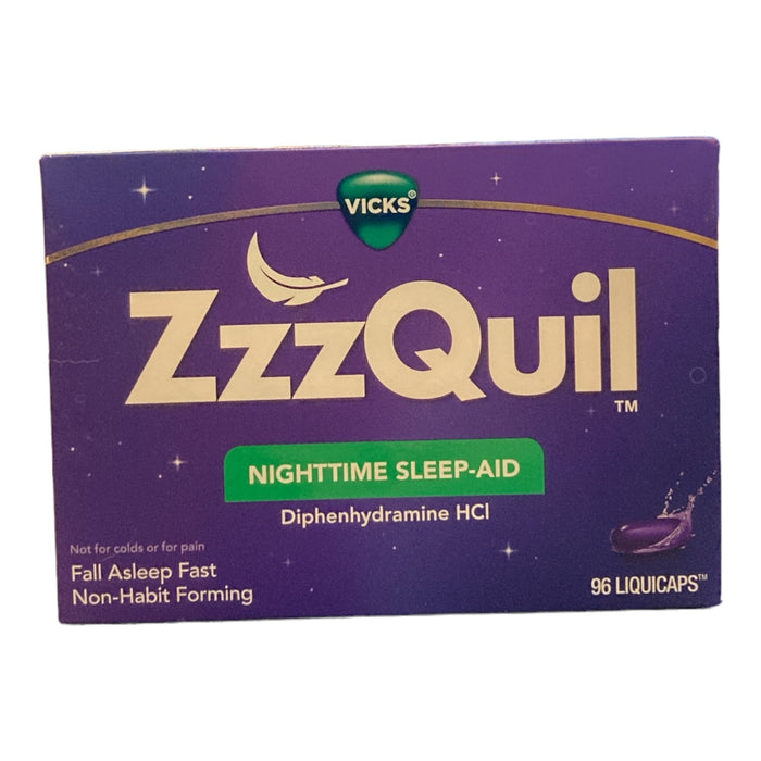 Vicks ZzzQuil Nighttime Sleep-Aid Liquicaps (96 Count)