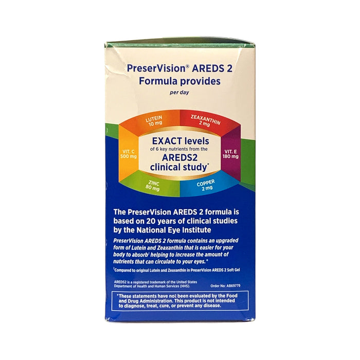 Bausch & Lomb PreserVision AREDS 2 Formula Eye Vitamin and Mineral Supplement