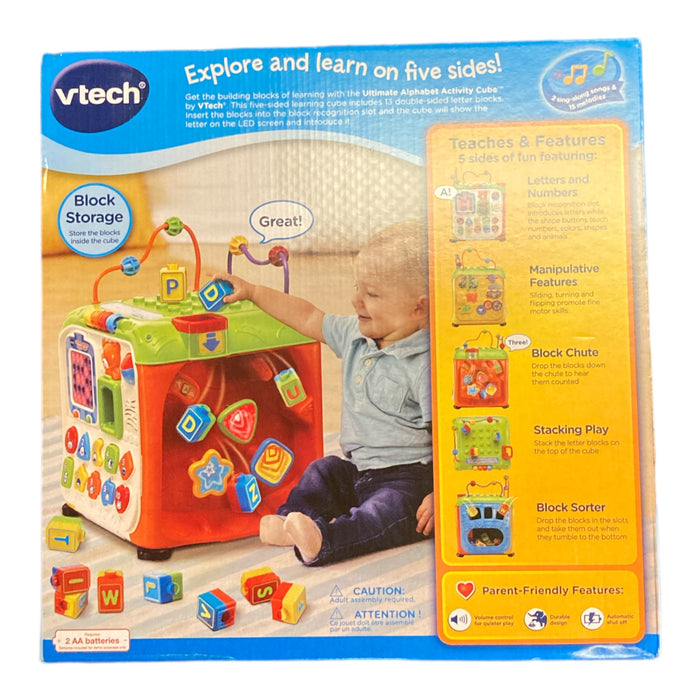 VTech Ultimate Alphabet Activity Cube, Activity Toy for Infants, Green