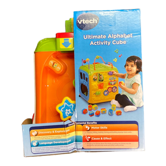 VTech Ultimate Alphabet Activity Cube, Activity Toy for Infants, Green