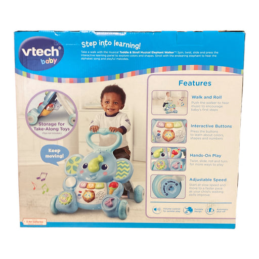 V-Tech Toddle & Stroll Musical Elephant Walker Baby Toy, Multicolor — Ewirelessgear