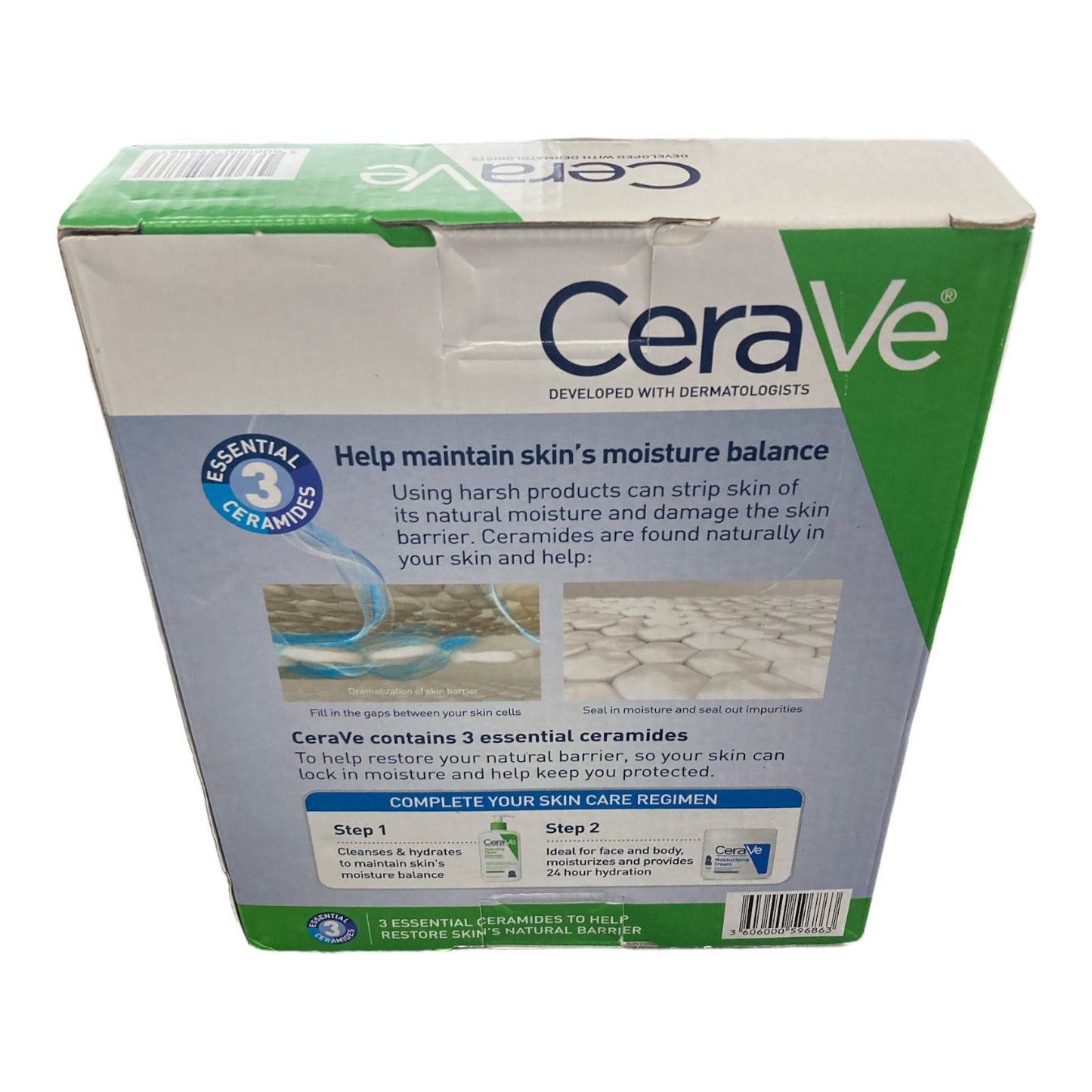 2 Pack CeraVe Hydrating Facial Cleanser for Normal to Dry Skin 12oz ea