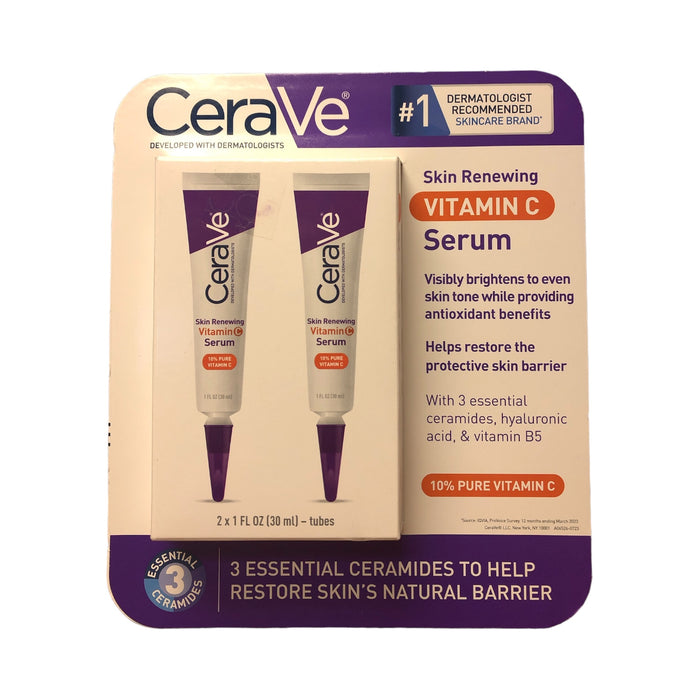 CeraVe Skin Renewing Vitamin C Serum & Vitamin B5 for Visibly Brighter Skin