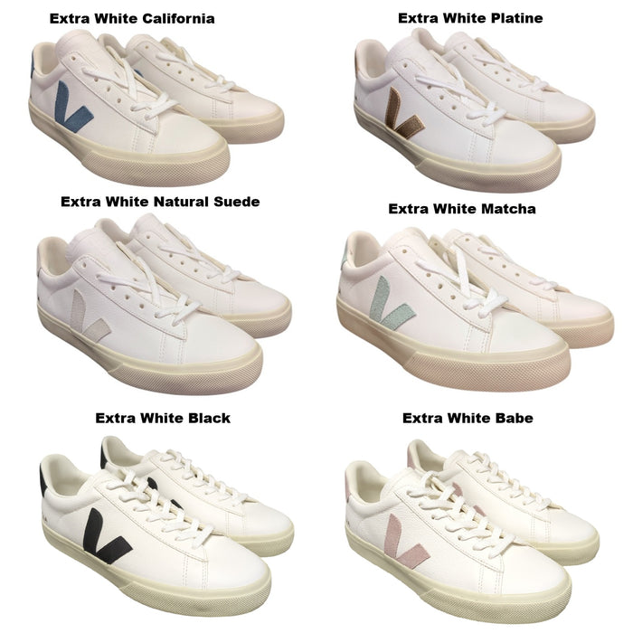 Veja Women's Campo Leather Sneaker, Chrome-Free Leather & Suede, Eco-Friendly