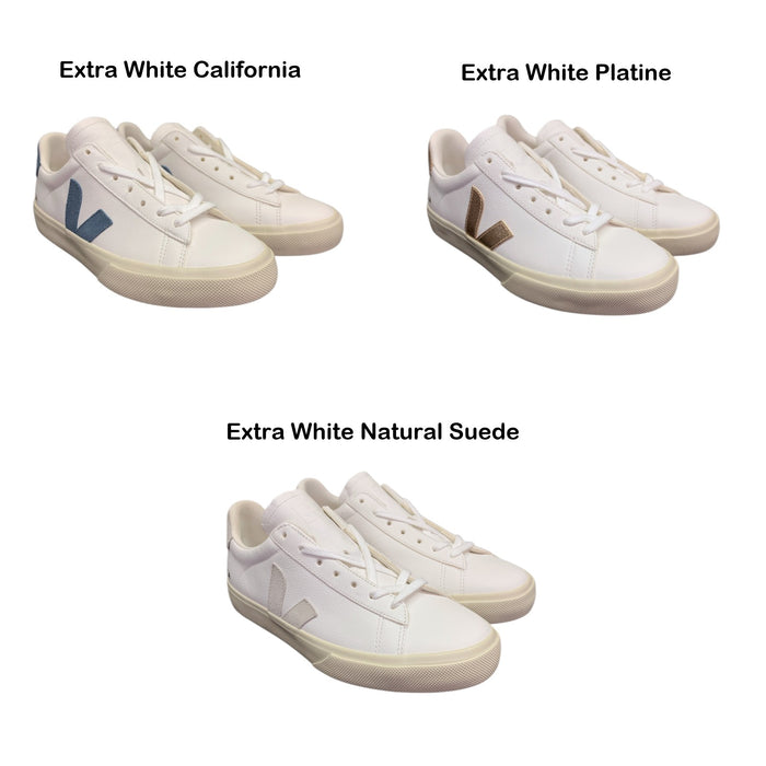 Veja Women's Campo Leather Sneaker, Chrome-Free Leather & Suede, Eco-Friendly