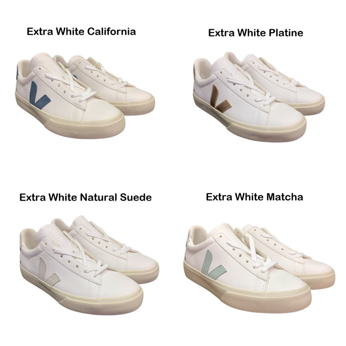 Veja Women's Campo Leather Sneaker, Chrome-Free Leather & Suede, Eco-Friendly