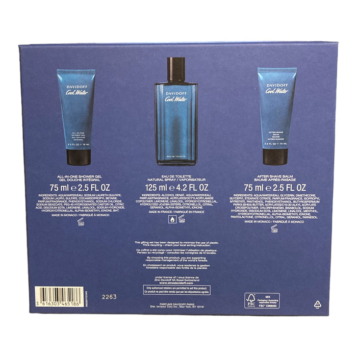 Davidoff Men's 3 Piece Cool Water Eau de Toilette Gift Set