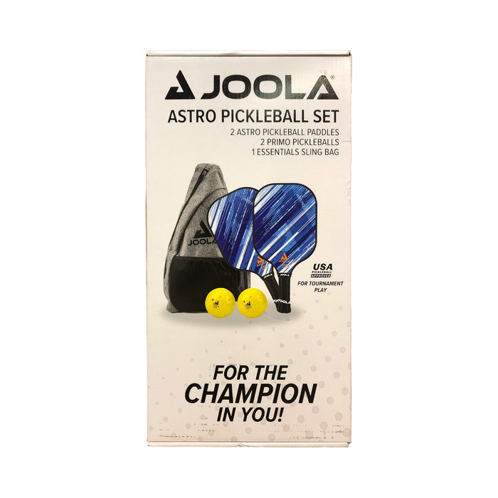 Joola 5-Piece Astro Pickleball Set, 2 Astro Paddles and Pickleballs, 1 Sling Bag