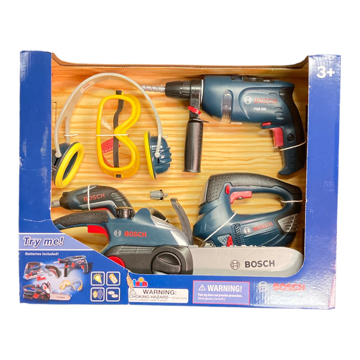 Bosch Klein Large Power Tool Set, Kids Play Toy, Batteries Included