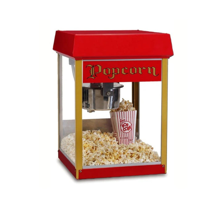 Gold Medal Fun Pop 4 oz. Popcorn Machine & Cart, 2404 & 2649CR (Red)