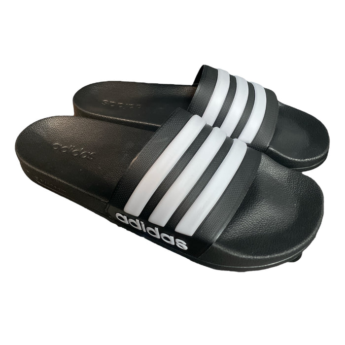 Adidas Men's Adilette Lightweight Cushioned Easy Slip-On Shower Sandal Slide