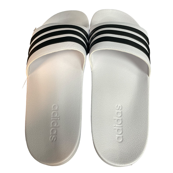 Adidas Men's Adilette Lightweight Cushioned Easy Slip-On Shower Sandal Slide