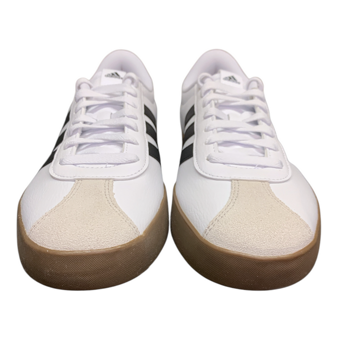 Adidas Men's "VL Court 3.0" Cushioned Casual Court Sneaker, White/Leather, 9