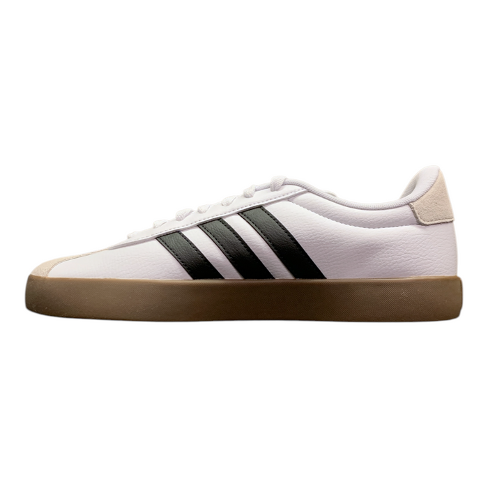 Adidas Men's "VL Court 3.0" Cushioned Casual Court Sneaker, White/Leather, 9