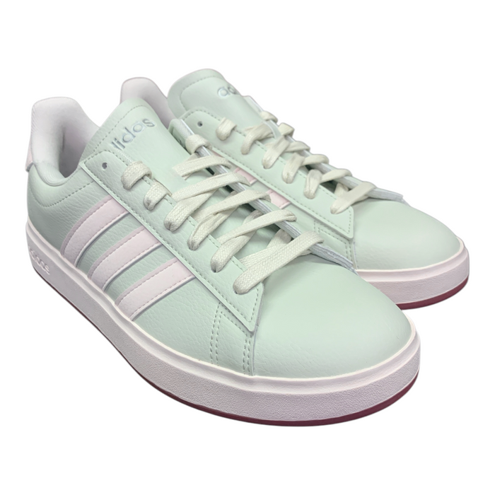 Adidas Women's Lace Up Grand Court 2.0 Cloudfoam Lifestyle Low-Top Shoes