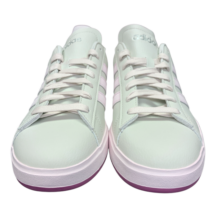 Adidas Women's Lace Up Grand Court 2.0 Cloudfoam Lifestyle Low-Top Shoes