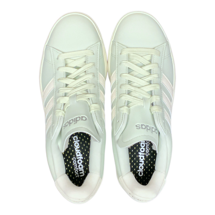 Adidas Women's Lace Up Grand Court 2.0 Cloudfoam Lifestyle Low-Top Shoes