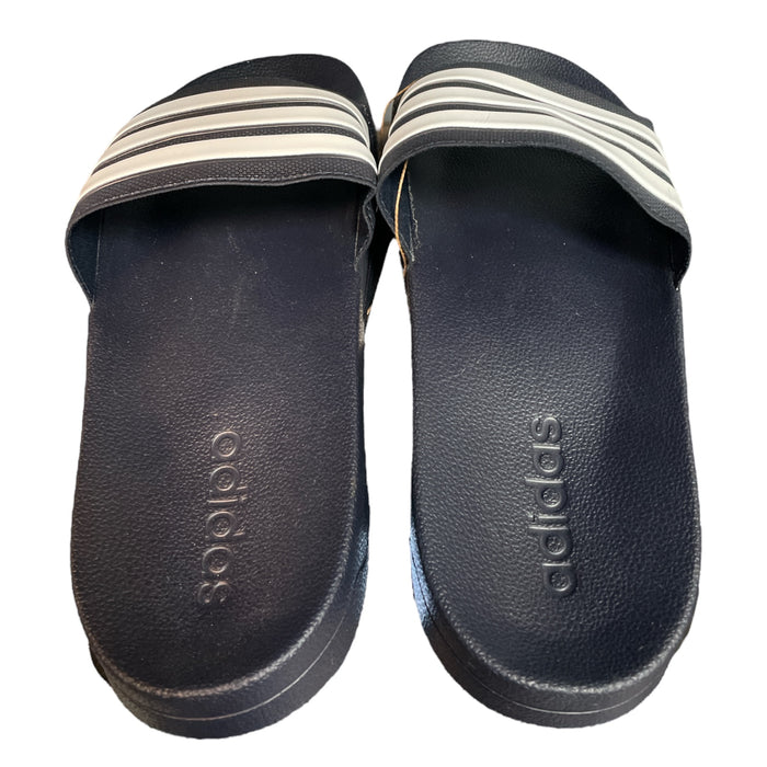 Adidas Men's Adilette Lightweight Cushioned Easy Slip-On Shower Sandal Slide