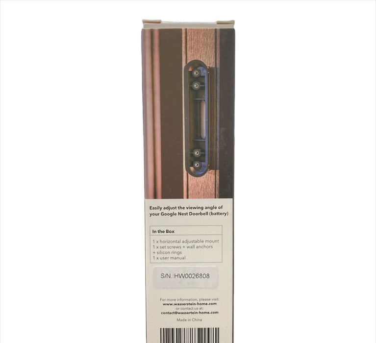 Wasserstein Horizontal Adjustable Mount for Google Nest Doorbell