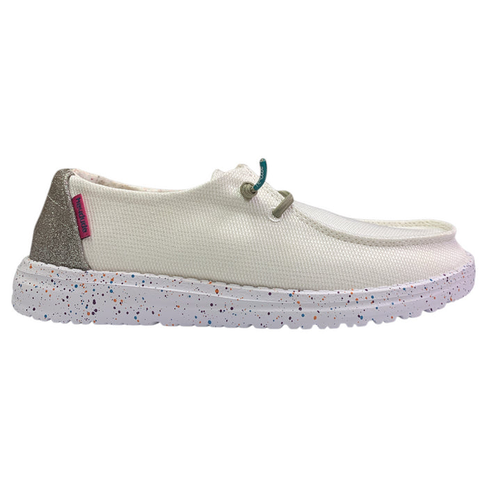 Hey Dude Wendy Youth Girls Lightweight Canvas Slip-On Shoe