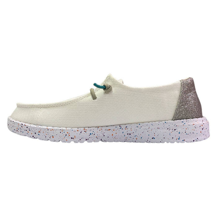 Hey Dude Wendy Youth Girls Lightweight Canvas Slip-On Shoe