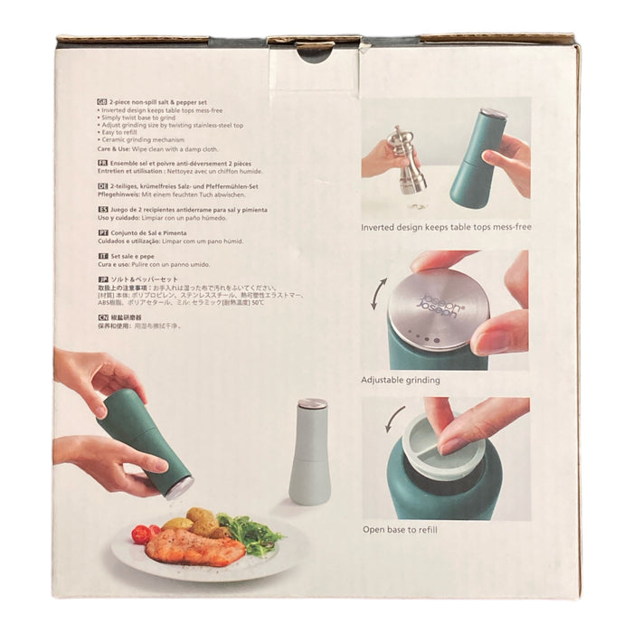 Joseph Joseph Milltop Nonspill Salt & Pepper Set (Sage) — Ewirelessgear