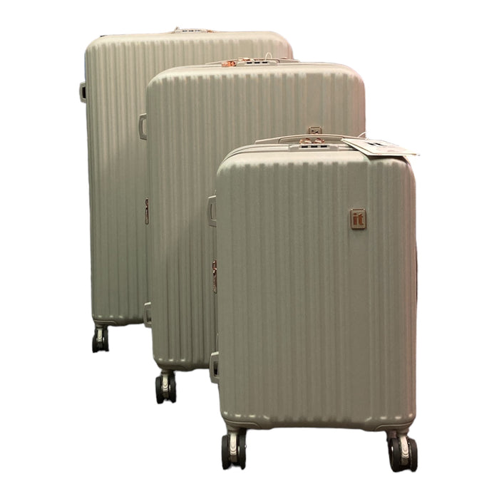 it luggage Luxuriant 3 Piece Hardside 8 Wheel Expandable Spinner, Pumice Stone