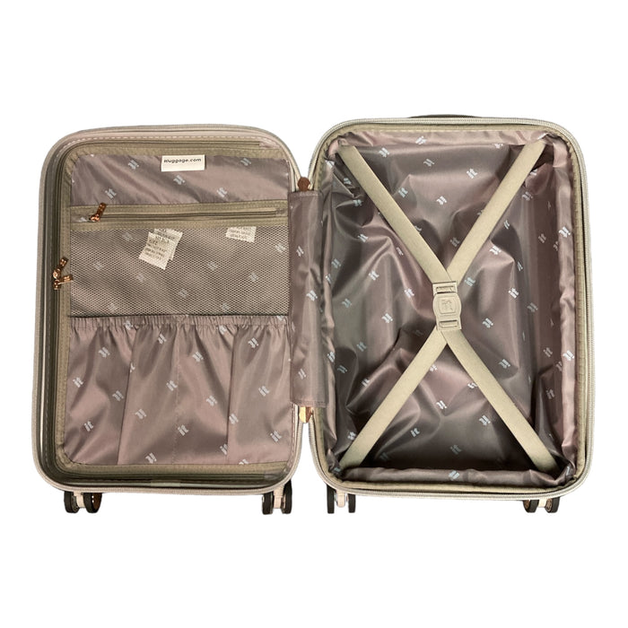 it luggage Luxuriant 3 Piece Hardside 8 Wheel Expandable Spinner, Pumice Stone