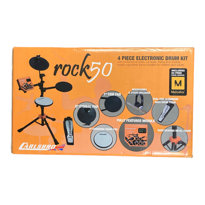 Carlsbro Rock50 4-Piece Electronic Drum Kit with Headphones