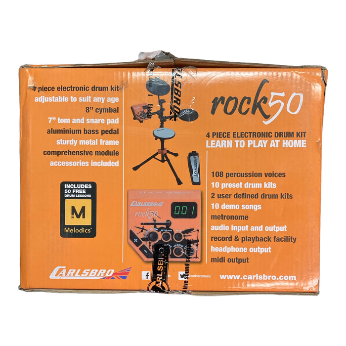 Carlsbro Rock50 4-Piece Electronic Drum Kit with Headphones