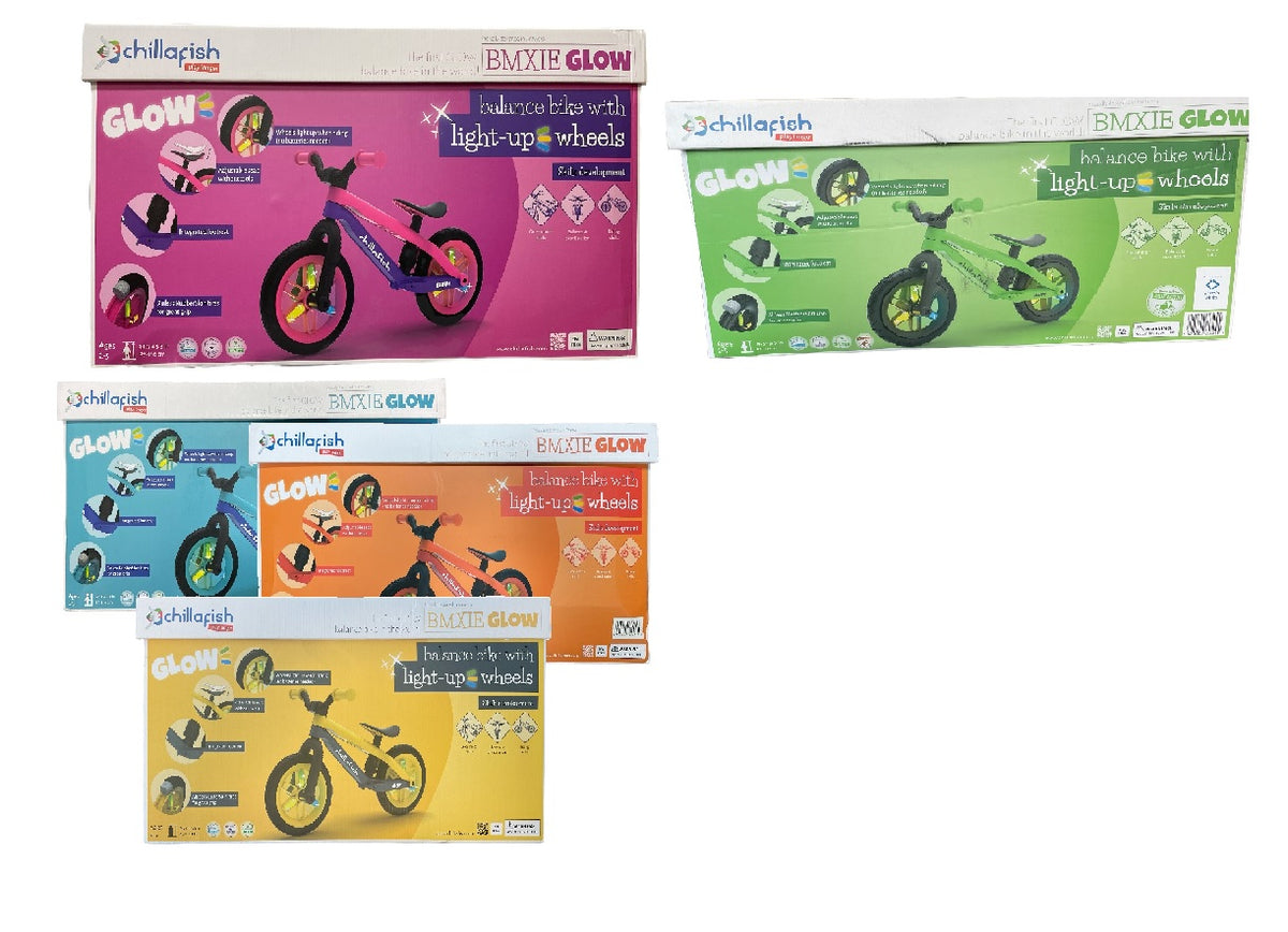 Chillafish BMXie GLOW Lightweight Balance Bike with Light-Up Wheels ...
