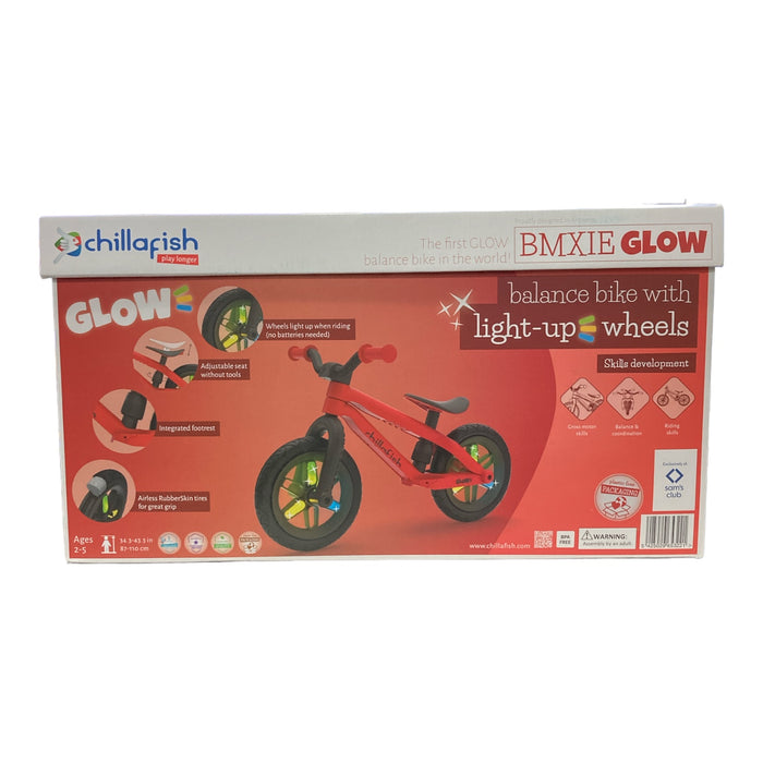 Chillafish BMXie GLOW Lightweight Balance Bike with Light-Up Wheels