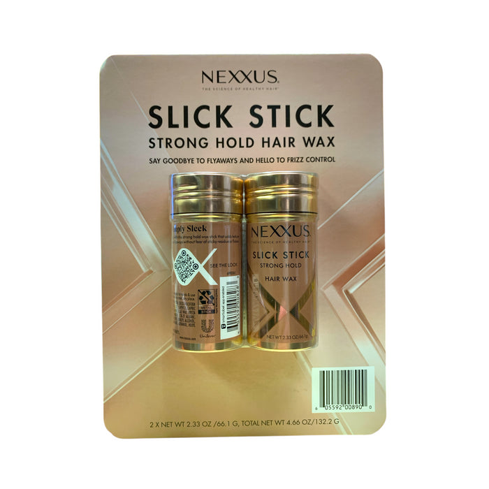 Nexxus Slick Stick Strong Hold Hair Wax Styling Aid, 2-pack, 2.33oz. each
