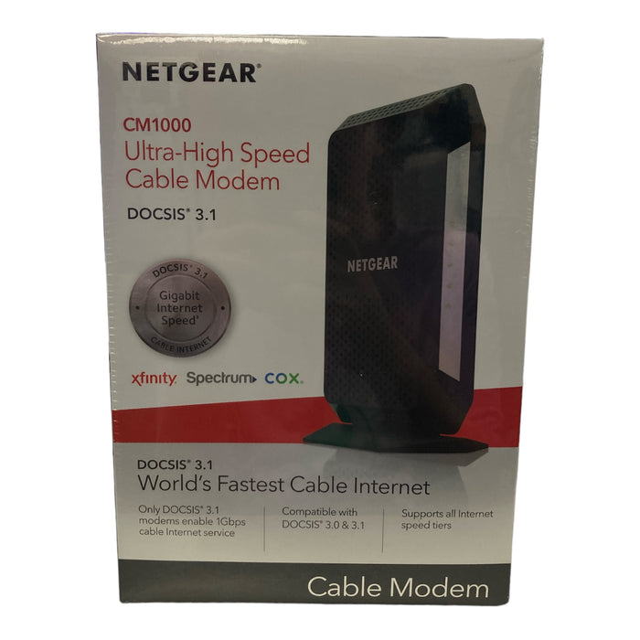 Netgear DOCSIS 3.1 Ultra-High Speed Cable Modem - 1 x Network (RJ-45) - 1024 Mbi